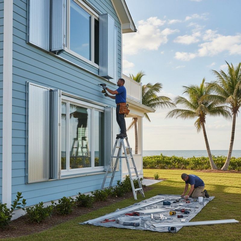 Storm Shutter Repair detail