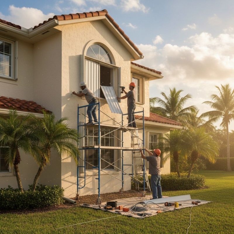 Storm Shutter Repair detail